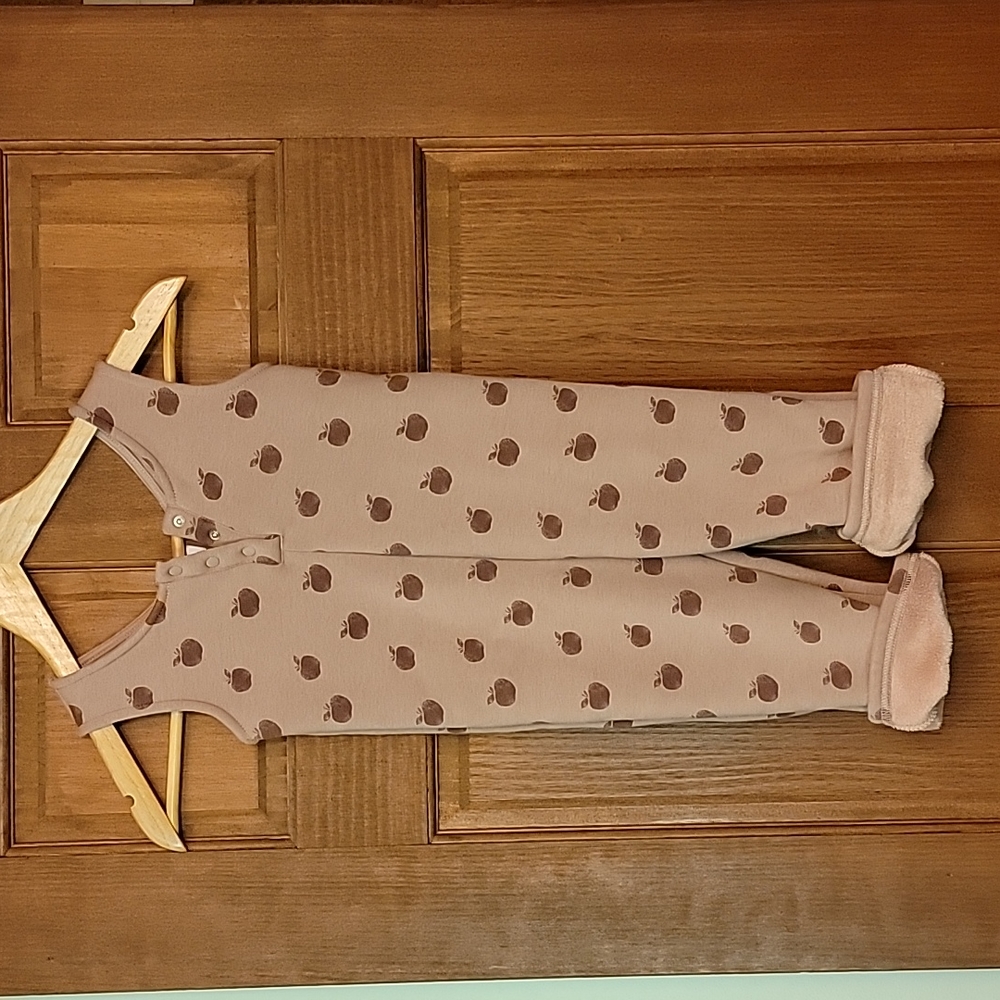 Zara Pink Fleece Romper 2-3 years